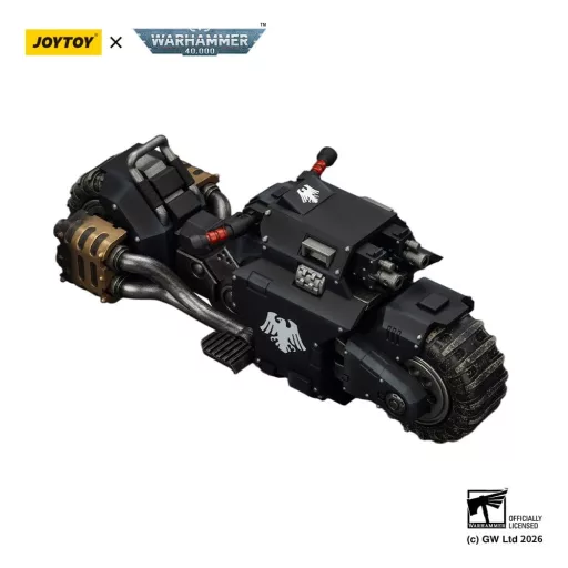Warhammer 40,000 Raider-pattern Combat Bike Raven Guard with twin-linked bolt rifles 22 cm