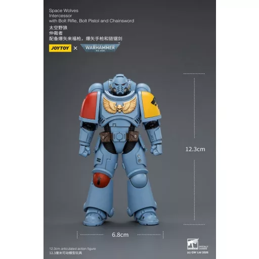 Warhammer 40,000 Action Figure Space Wolves Intercessor 12 cm