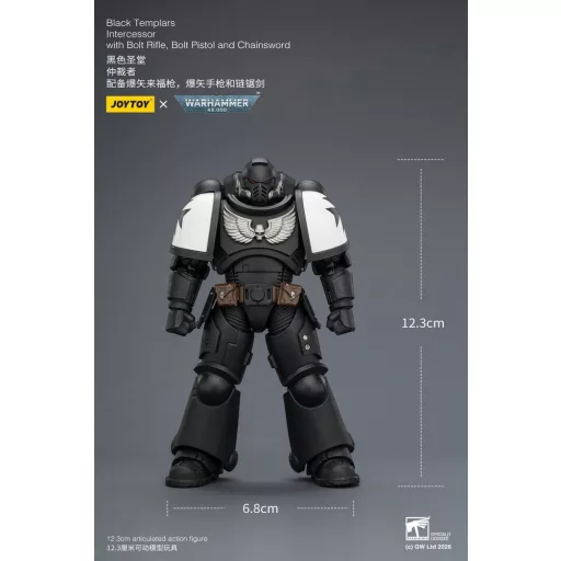 Warhammer 40,000 Action Figure Black Templars Intercessor 12 cm