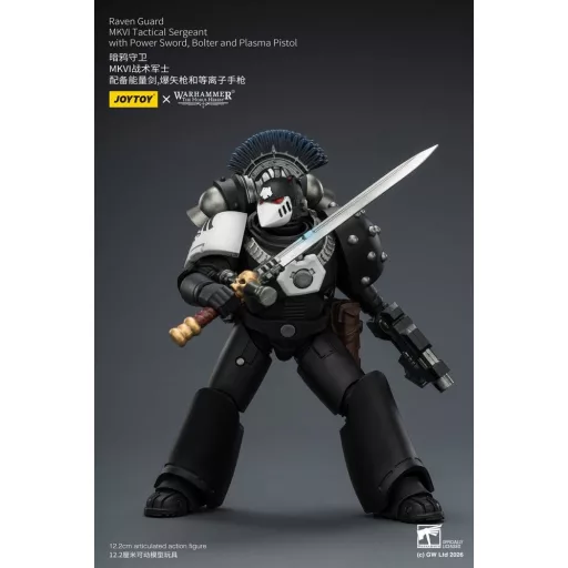 Warhammer 40,000 Action Figure Raven Guard MkVI Tactical Sergeant 12 cm