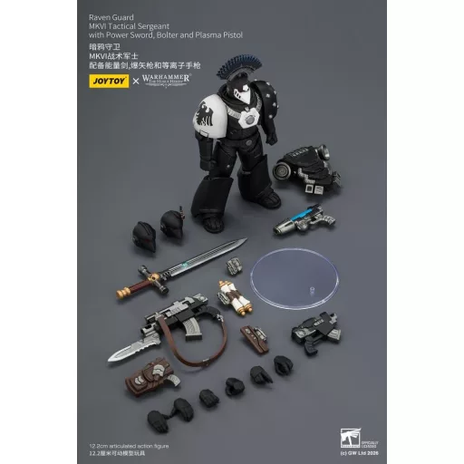 Warhammer 40,000 Action Figure Raven Guard MkVI Tactical Sergeant 12 cm