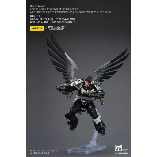 Warhammer 40,000 Action Figure Raven Guard Corvus Corax, Primarch of the XIX Legion 18 cm