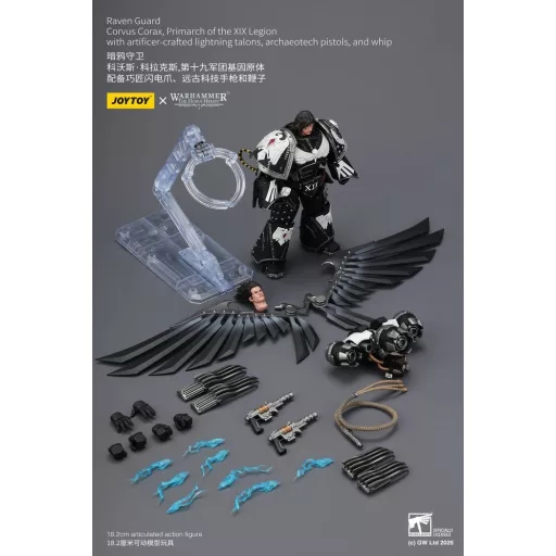 Warhammer 40,000 Action Figure Raven Guard Corvus Corax, Primarch of the XIX Legion 18 cm