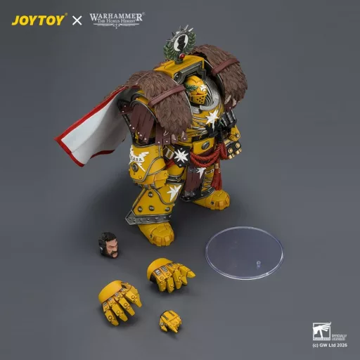 Warhammer Action Figure Imperial Fists Lord Castellan Evander Garrius, The Tyrant of Cthonia 14 cm