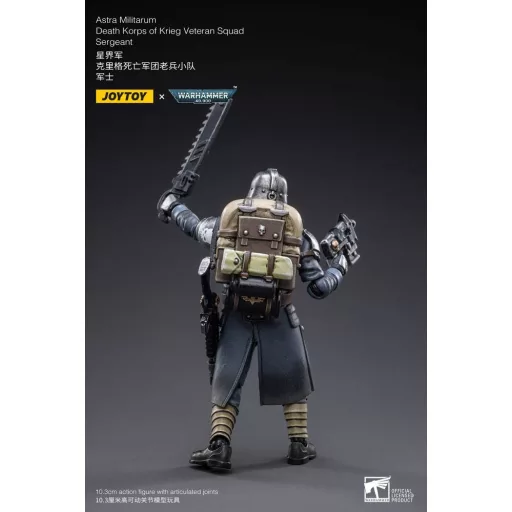 Warhammer 40k Action Figure 1/18 Death Korps of Krieg Veteran Squad Sergeant 10 cm