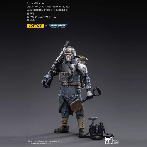 Warhammer 40k Action Figure 1/18 Death Korps of Krieg Veteran Squad Guardsman Demolitions Specialist 10 cm