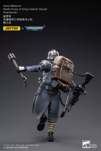 Warhammer 40k Action Figure 1/18 Astra Militarum Death Korps of Krieg Veteran Squad Guardsman 11 cm