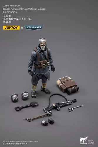Warhammer 40k Action Figure 1/18 Astra Militarum Death Korps of Krieg Veteran Squad Guardsman 11 cm