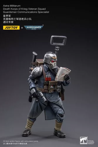 Warhammer 40k Action Figure 1/18 Death Korps of Krieg Veteran Squad Guardsman Communications Specialist 10 cm