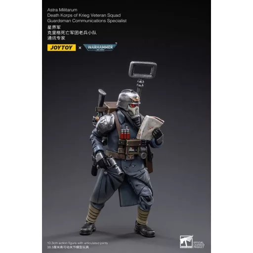 Warhammer 40k Action Figure 1/18 Death Korps of Krieg Veteran Squad Guardsman Communications Specialist 10 cm