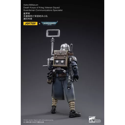 Warhammer 40k Action Figure 1/18 Death Korps of Krieg Veteran Squad Guardsman Communications Specialist 10 cm