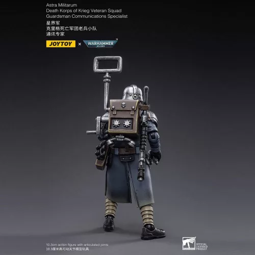 Warhammer 40k Action Figure 1/18 Death Korps of Krieg Veteran Squad Guardsman Communications Specialist 10 cm