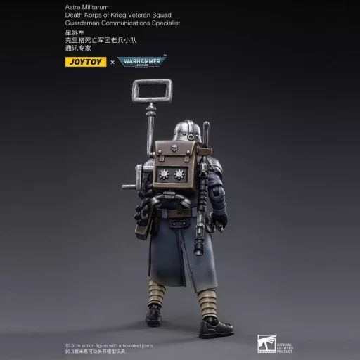 Warhammer 40k Action Figure 1/18 Death Korps of Krieg Veteran Squad Guardsman Communications Specialist 10 cm
