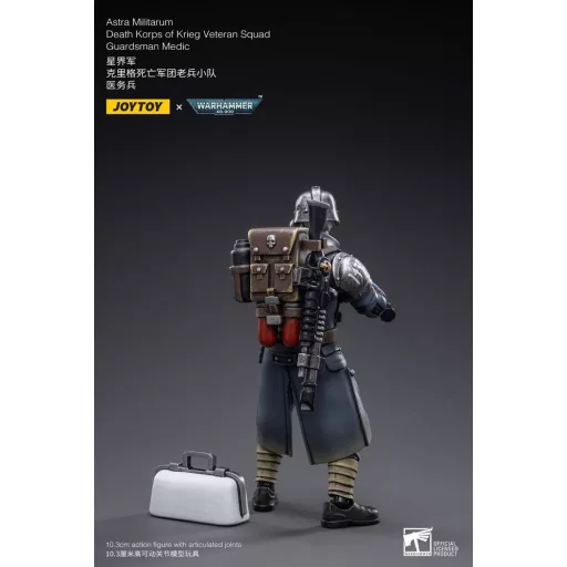 Warhammer 40k Action Figure 1/18 Death Korps of Krieg Veteran Squad Guardsman Medic 10 cm