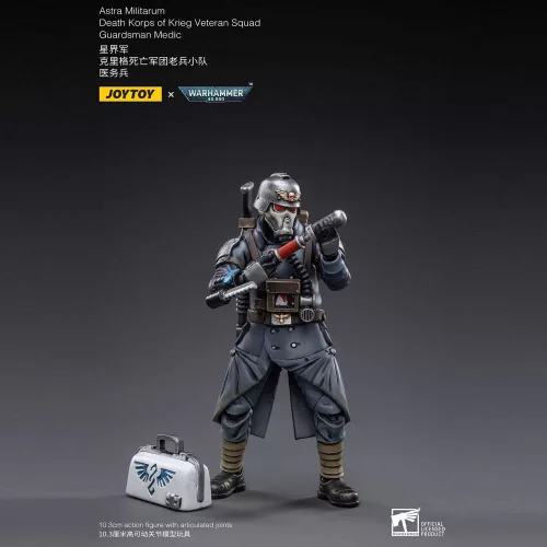 Warhammer 40k Action Figure 1/18 Death Korps of Krieg Veteran Squad Guardsman Medic 10 cm