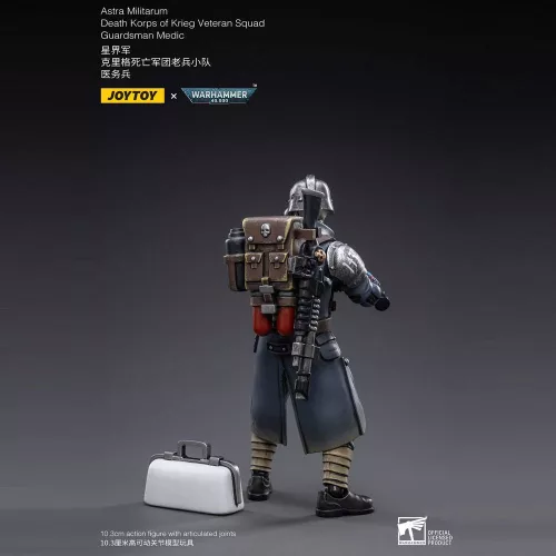 Warhammer 40k Action Figure 1/18 Death Korps of Krieg Veteran Squad Guardsman Medic 10 cm
