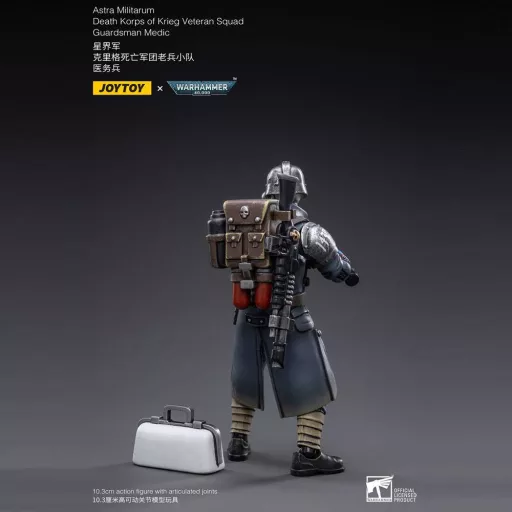 Warhammer 40k Action Figure 1/18 Death Korps of Krieg Veteran Squad Guardsman Medic 10 cm