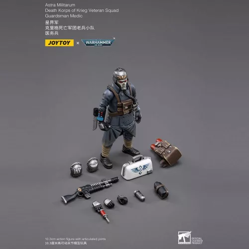 Warhammer 40k Action Figure 1/18 Death Korps of Krieg Veteran Squad Guardsman Medic 10 cm