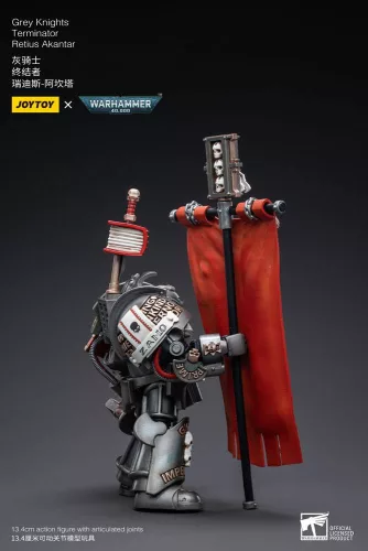 Warhammer 40k Action Figure 1/18 Grey Knights Terminator Retius Akantar 13 cm