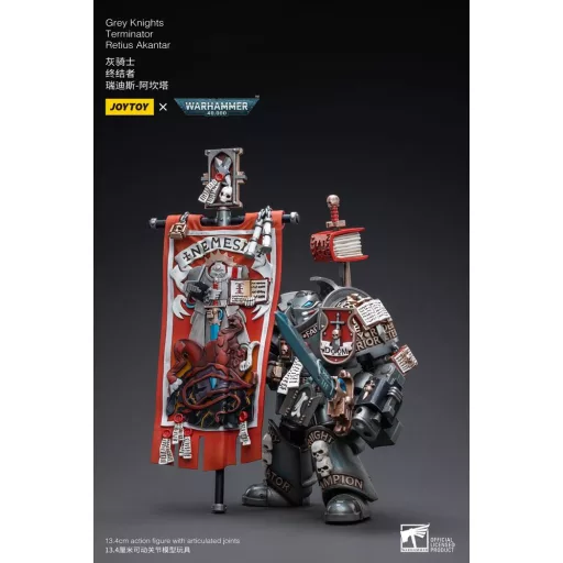 Warhammer 40k Action Figure 1/18 Grey Knights Terminator Retius Akantar 13 cm