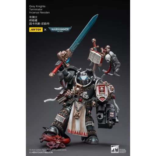 Warhammer 40k Action Figure 1/18 Grey Knights Terminator Incanus Neodan 13 cm