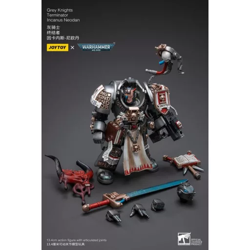 Warhammer 40k Action Figure 1/18 Grey Knights Terminator Incanus Neodan 13 cm