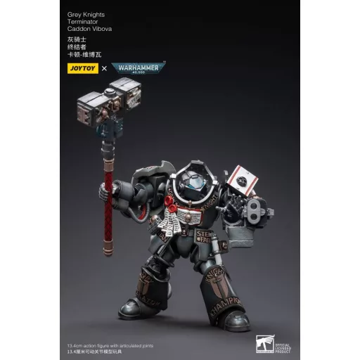 Warhammer 40k Action Figure 1/18 Grey Knights Terminator Caddon Vibova 13 cm