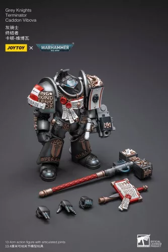 Warhammer 40k Action Figure 1/18 Grey Knights Terminator Caddon Vibova 13 cm