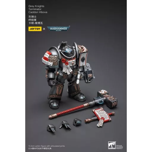 Warhammer 40k Action Figure 1/18 Grey Knights Terminator Caddon Vibova 13 cm