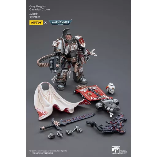 Warhammer 40k Action Figure 1/18 Grey Knights Castellan Crowe 12 cm