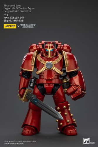 Warhammer The Horus Heresy Figura 1/18 Thousand Sons Legion MK IV Tactical Squad Sergeant with Power Fist 12 cm