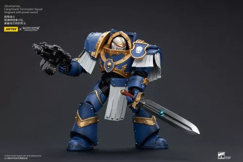 Warhammer The Horus Heresy Figura 1/18 Ultramarines Cataphractii Terminator Squad Sergeant with Power Sword 14 cm