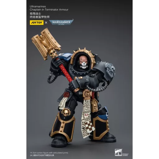 Warhammer 40k Figura 1/18 Ultramarines Chaplain in Terminator Armour 12 cm