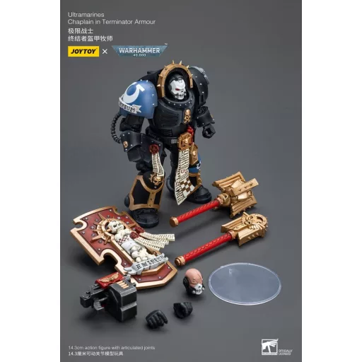 Warhammer 40k Figura 1/18 Ultramarines Chaplain in Terminator Armour 12 cm