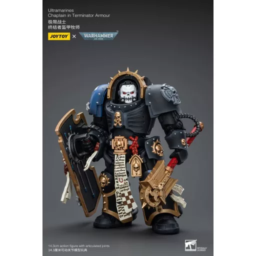 Warhammer 40k Figura 1/18 Ultramarines Chaplain in Terminator Armour 12 cm