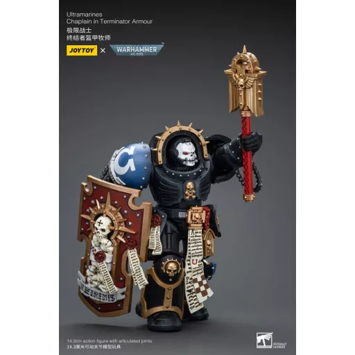 Warhammer 40k Figura 1/18 Ultramarines Chaplain in Terminator Armour 12 cm