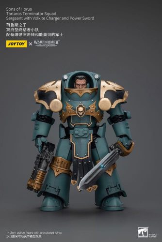 Warhammer The Horus Heresy Figura 1/18 Tartaros Terminator Squad Sergeant With Volkite Charger And Power Sword 12 cm