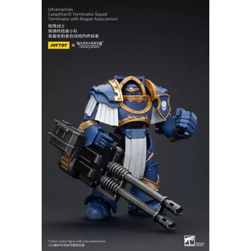 Warhammer The Horus Heresy Figura 1/18 Ultramarines Cataphractii Terminator Squad Terminator with Reaper Autocannon 14 cm