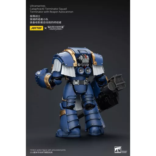 Warhammer The Horus Heresy Figura 1/18 Ultramarines Cataphractii Terminator Squad Terminator with Reaper Autocannon 14 cm