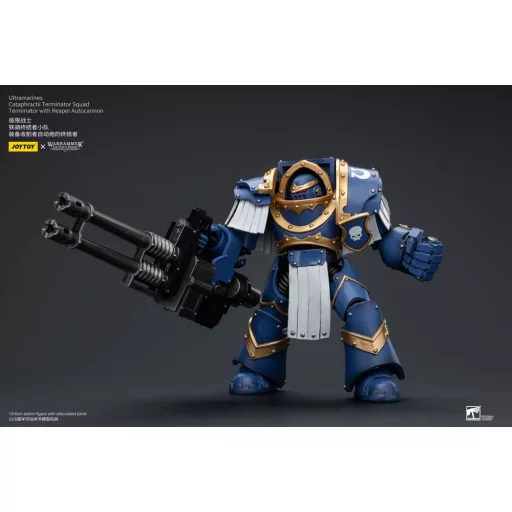 Warhammer The Horus Heresy Figura 1/18 Ultramarines Cataphractii Terminator Squad Terminator with Reaper Autocannon 14 cm