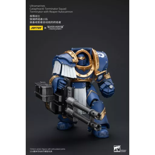 Warhammer The Horus Heresy Figura 1/18 Ultramarines Cataphractii Terminator Squad Terminator with Reaper Autocannon 14 cm