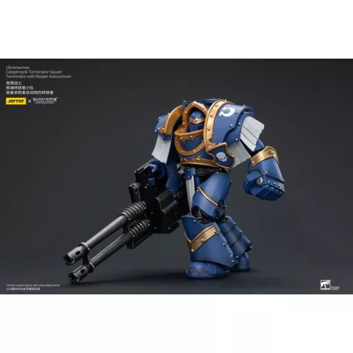 Warhammer The Horus Heresy Figura 1/18 Ultramarines Cataphractii Terminator Squad Terminator with Reaper Autocannon 14 cm