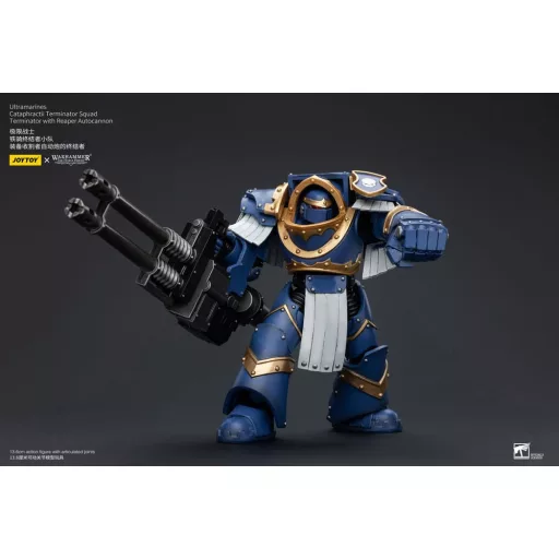 Warhammer The Horus Heresy Figura 1/18 Ultramarines Cataphractii Terminator Squad Terminator with Reaper Autocannon 14 cm