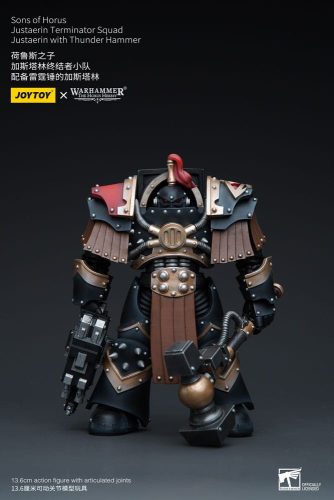 Warhammer The Horus Heresy Figura 1/18 Sons of Horus Justaerin Terminator Squad Justaerin with Thunder Hammer 12 cm