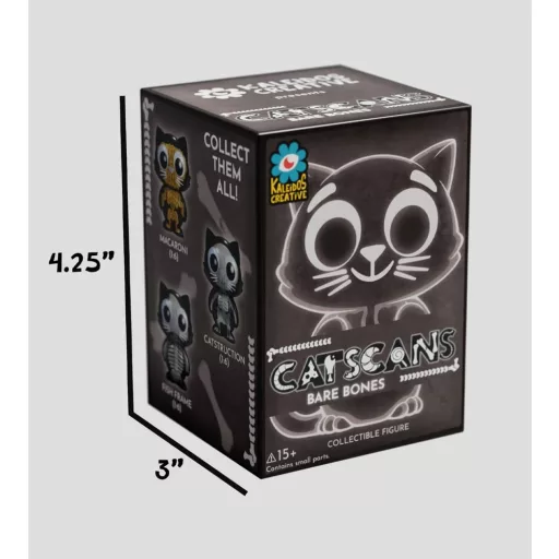 Cat Scans Mini Figures S2 Bare Bones 6 cm Blind Box Display (6)