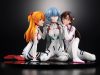 Evangelion: 3.0+1.0 Thrice Upon a Time PVC Szobor 1/8 Asuka/Rei/Mari: Newtype Cover Ver.