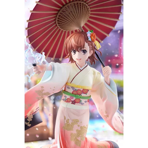 A Certain Scientific Railgun T Szobor 1/7 Mikoto Misaka Furisode Kimono Ver. 28 cm