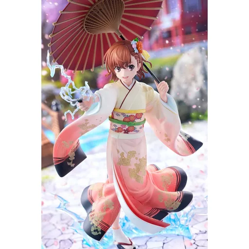 A Certain Scientific Railgun T Szobor 1/7 Mikoto Misaka Furisode Kimono Ver. 28 cm