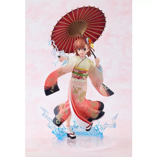 A Certain Scientific Railgun T Szobor 1/7 Mikoto Misaka Furisode Kimono Ver. 28 cm