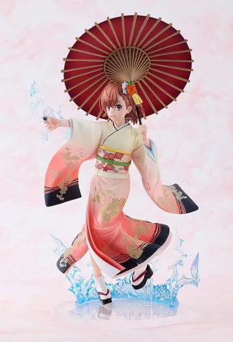 A Certain Scientific Railgun T Szobor 1/7 Mikoto Misaka Furisode Kimono Ver. 28 cm